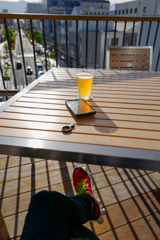 お気に入りのスニーカーで