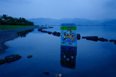 きれいな湖に