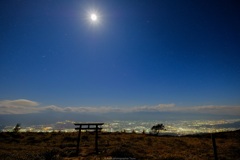 月とオリオン