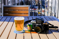 ビールとフイルムカメラ