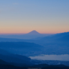 100キロ先の富士山を望む