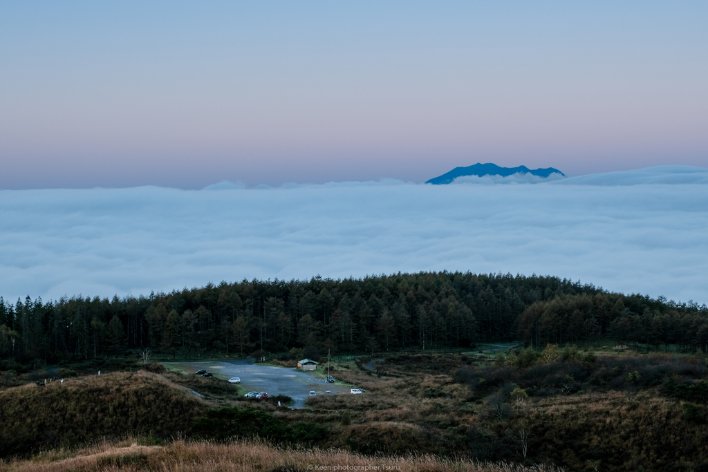 雲海と御嶽山