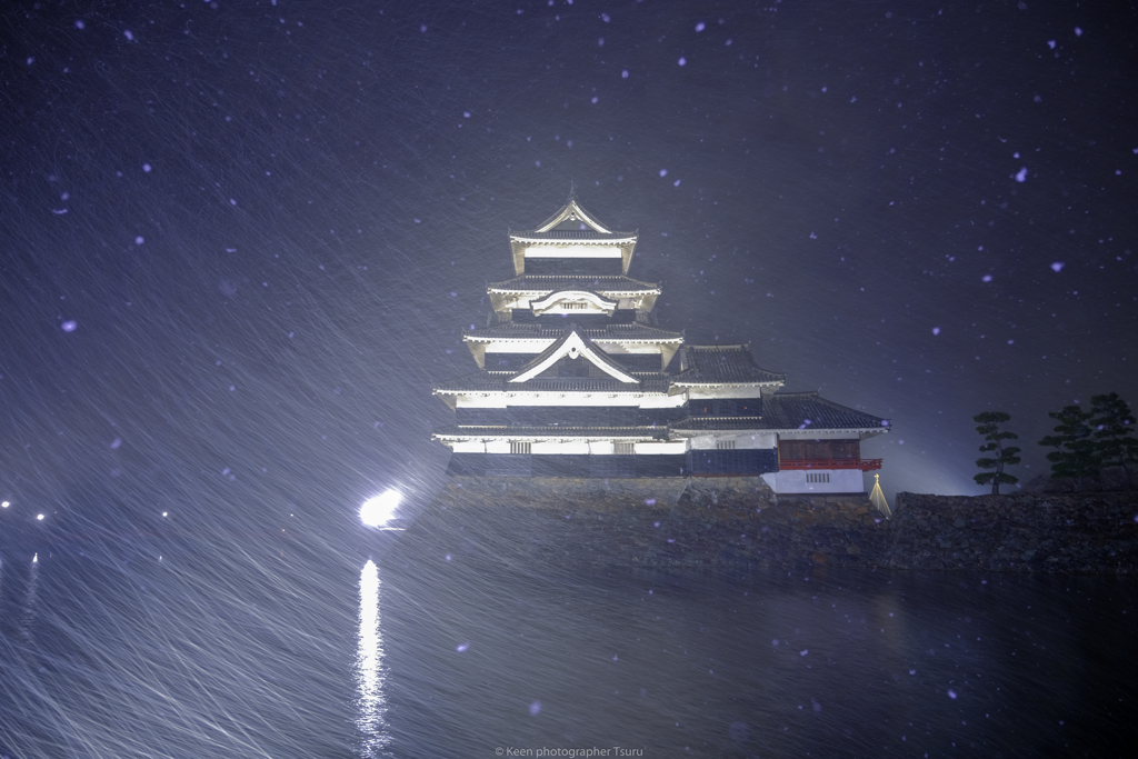 雪の日、撮影