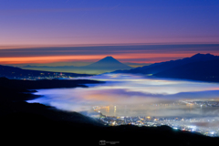 雲海と富士