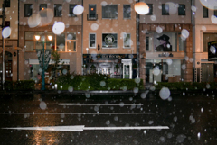 雨の朝