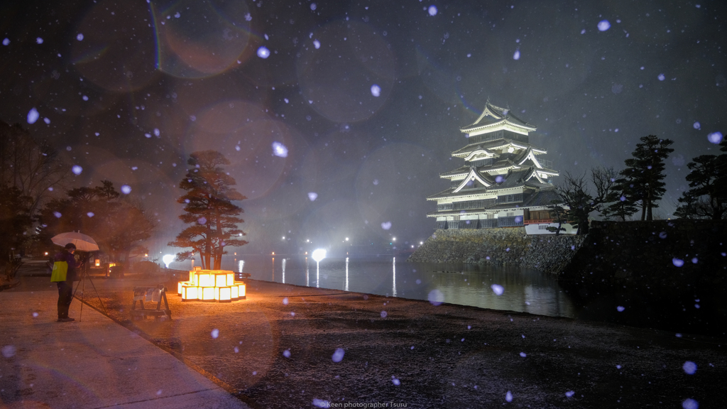 雪中カメラマン