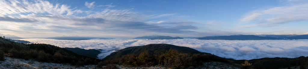諏訪盆地～松本平大雲海