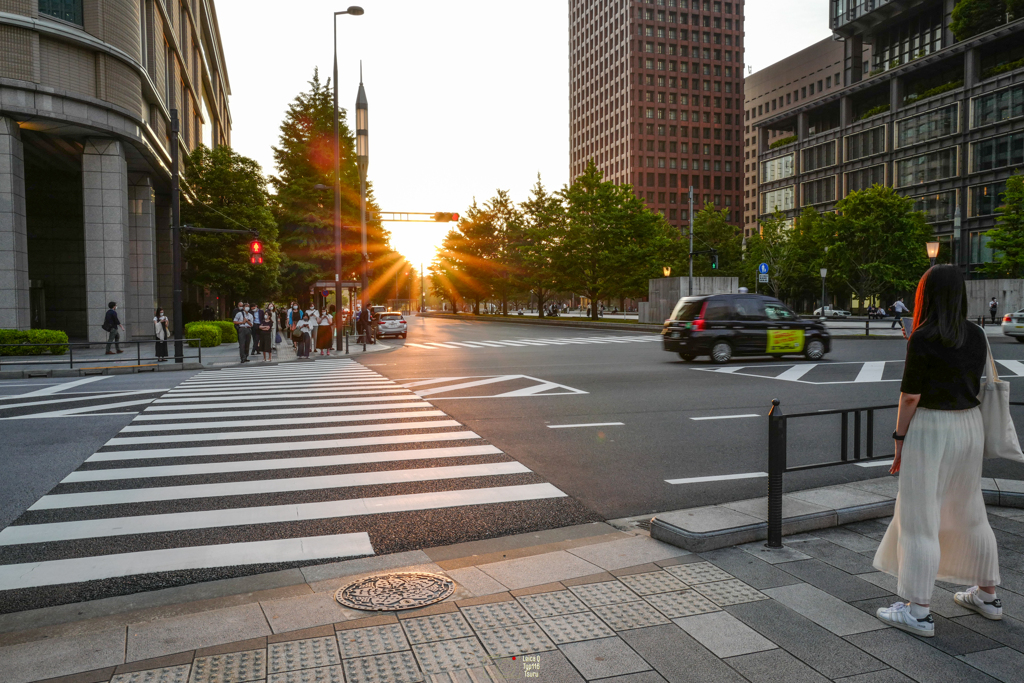 夕日