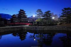 朝の城