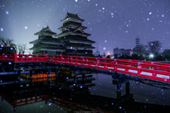 雪降る