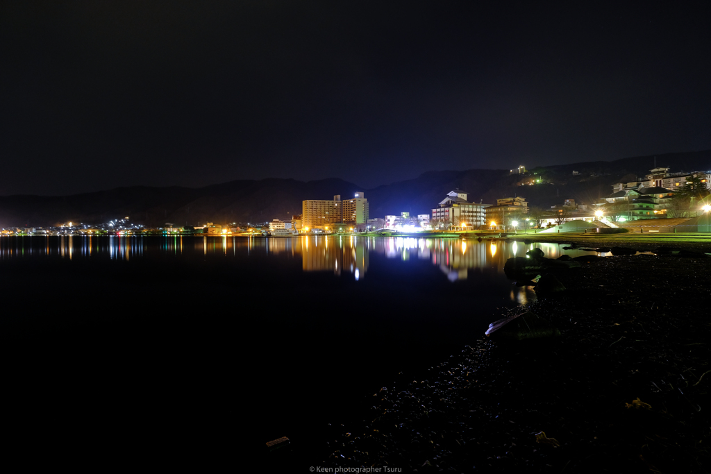 諏訪湖夜景