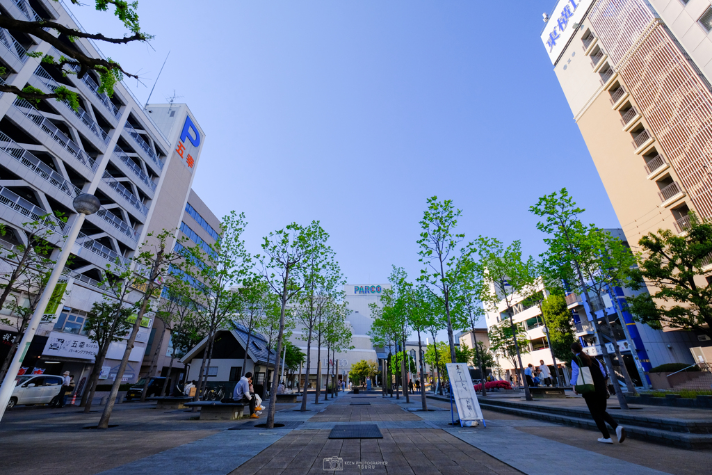 パルコの見える公園