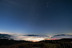 星空と雲海