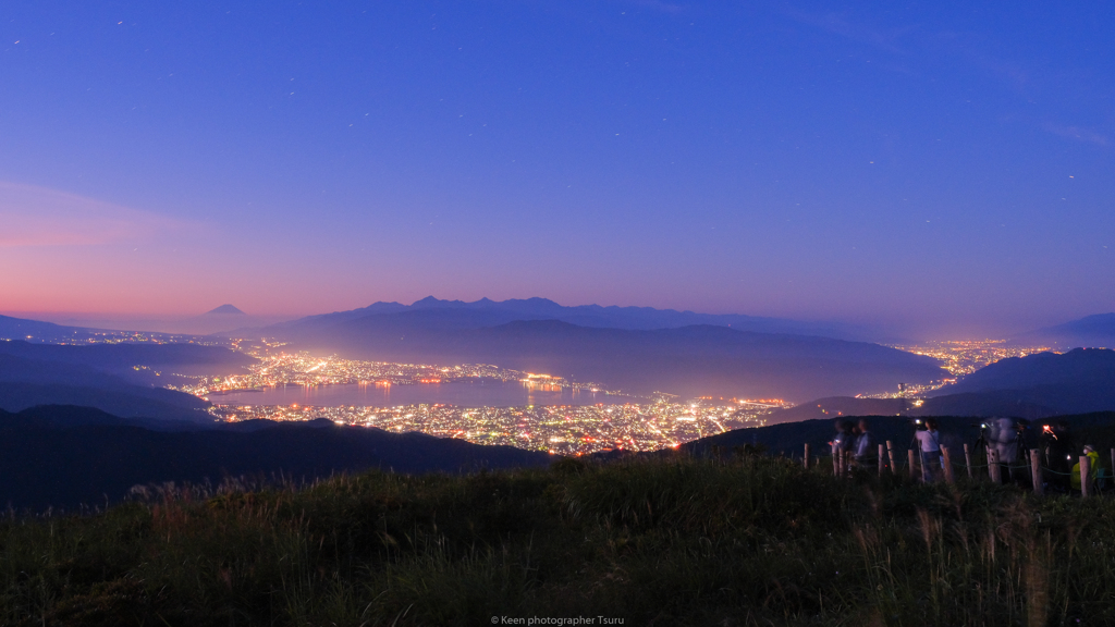 諏訪・伊那谷夜景