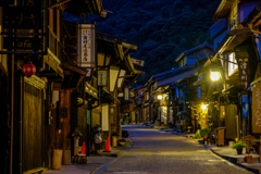 奈良井宿・朝4時