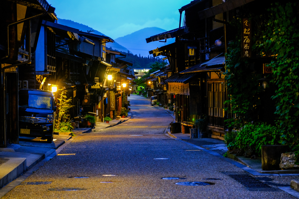 小雨の宿場
