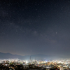 天の川と松本夜景