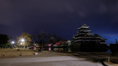 松本城公園朝5時半