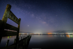下諏訪港の星空