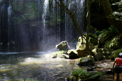 夏の思い出【滝周りの風景・照】_053