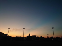 おはようの空。