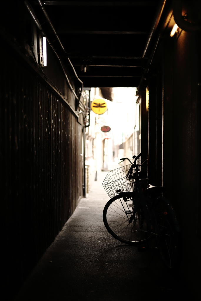 自転車。