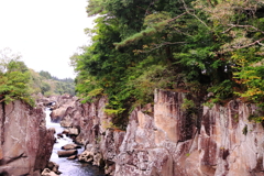 厳美渓の風景