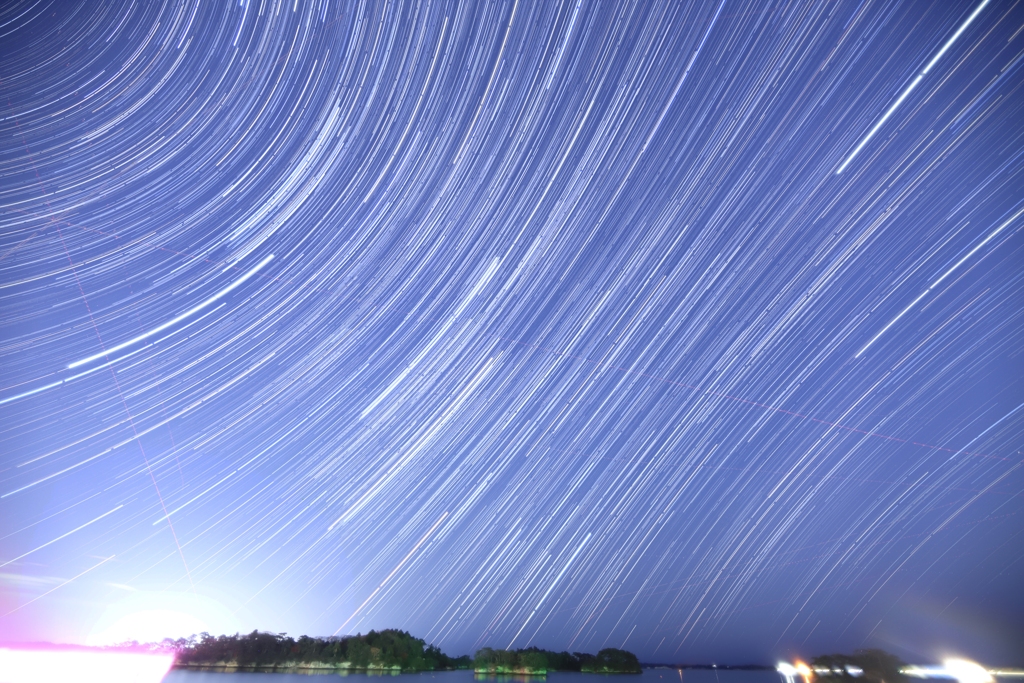 松島の☆グル夜空