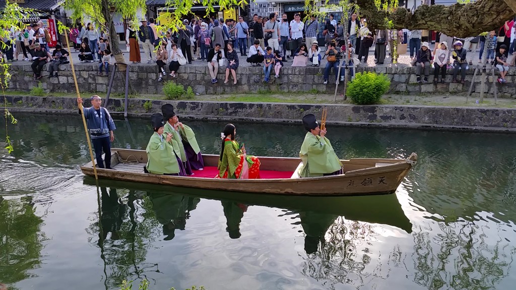 倉敷美観地区　川船流し