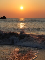 平野サーフビーチの朝日