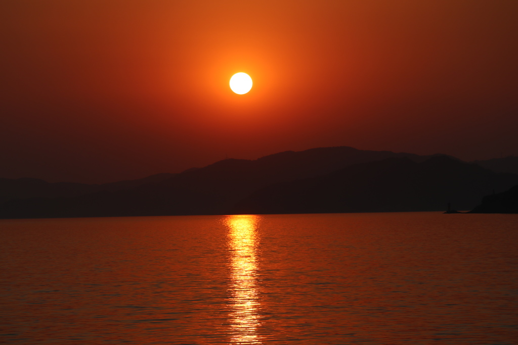 八幡浜市川名津の夕日２