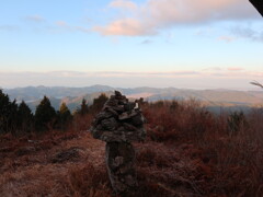 大判山山頂の朝焼け