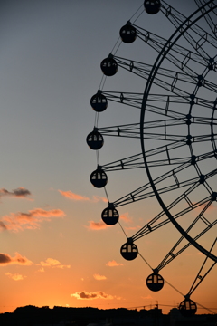 街の夕景