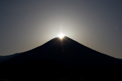 輝く富士山