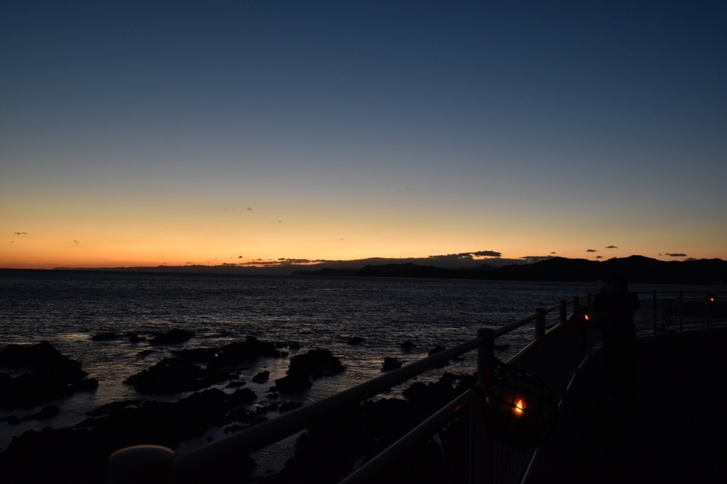 伊勢の夕暮れ