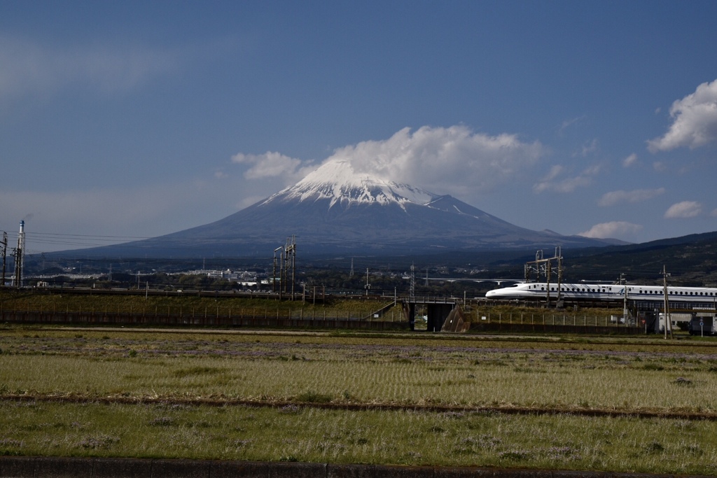 富士山と新幹線
