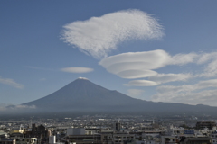 富士山と雲