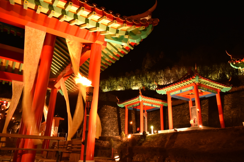 碑林公園ライトアップ