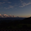 夕焼けと富士山