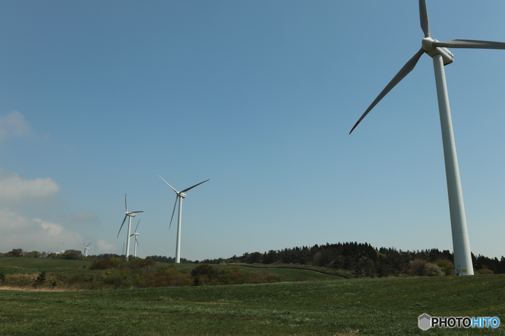 丘の上の発電所