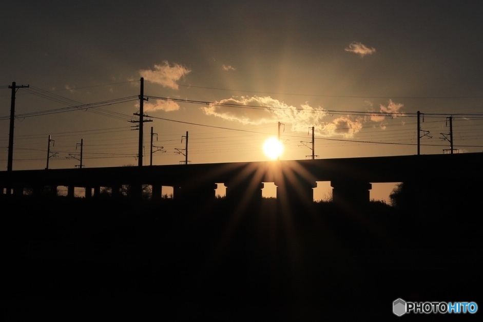 何気ない夕陽