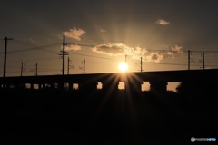 何気ない夕陽
