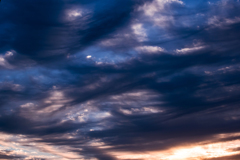 朝の雲の描写