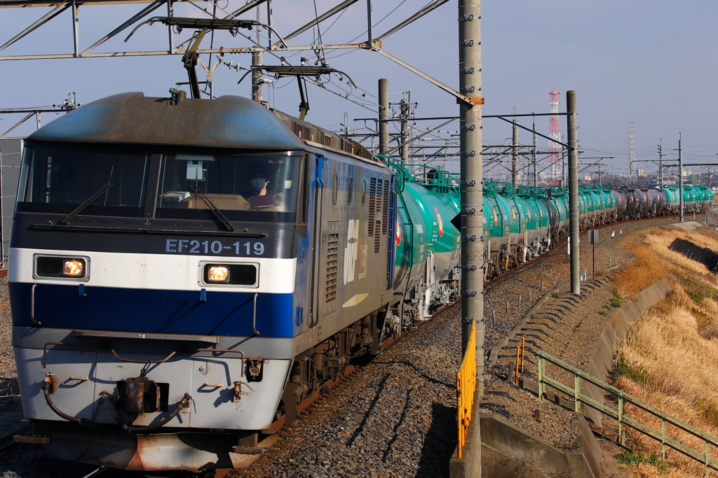 キスデジでタンク列車