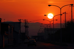 夕日