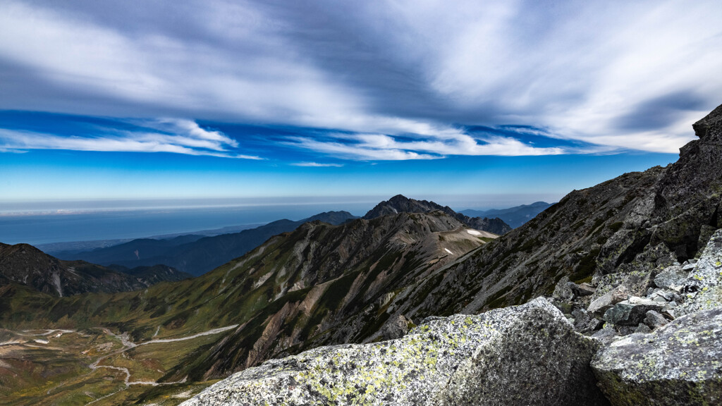 立山から剱岳