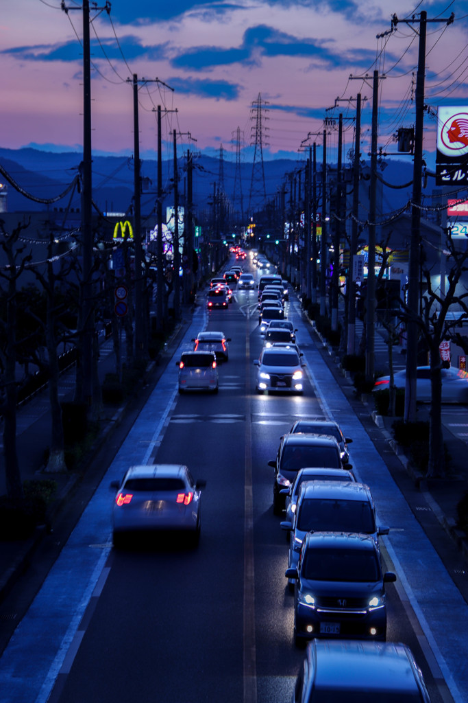 冬の夕暮れ