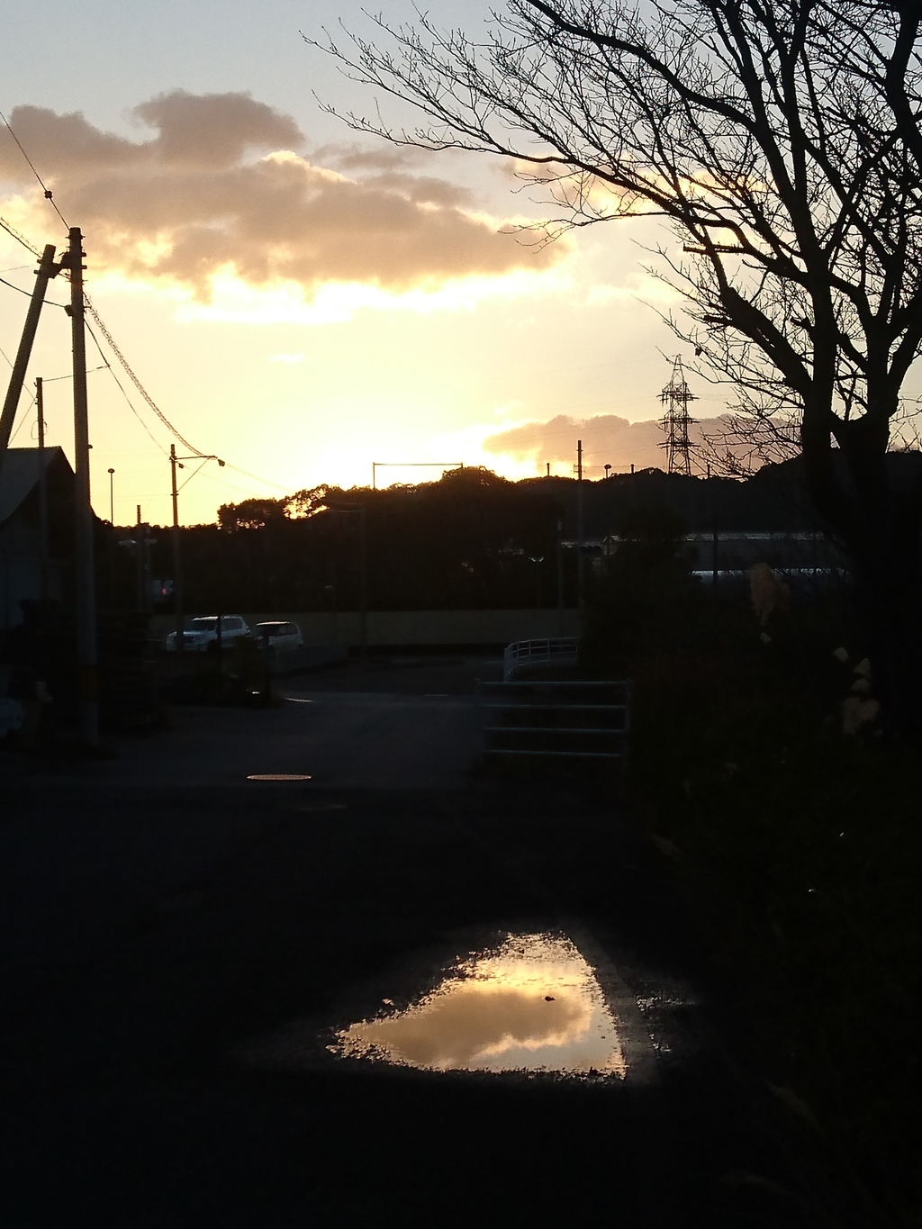 雨上がりの夜明け