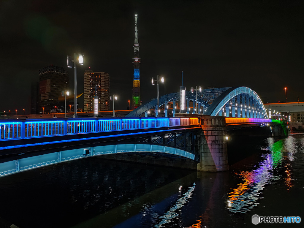 スカイツリー夜景とオリンピック。