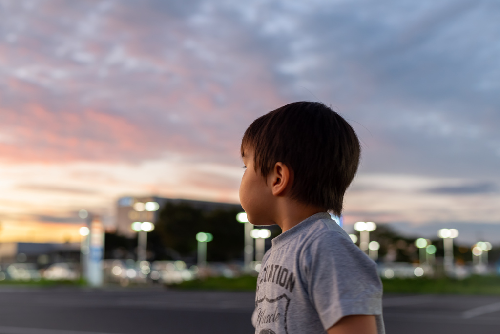 夕暮れ